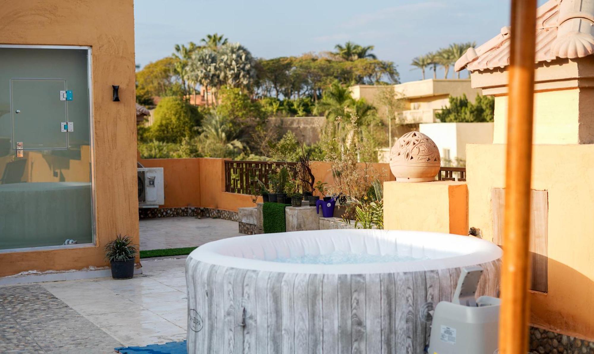 ギーザBoho Getaway With Pyramids View & Jacuzziアパートメント エクステリア 写真