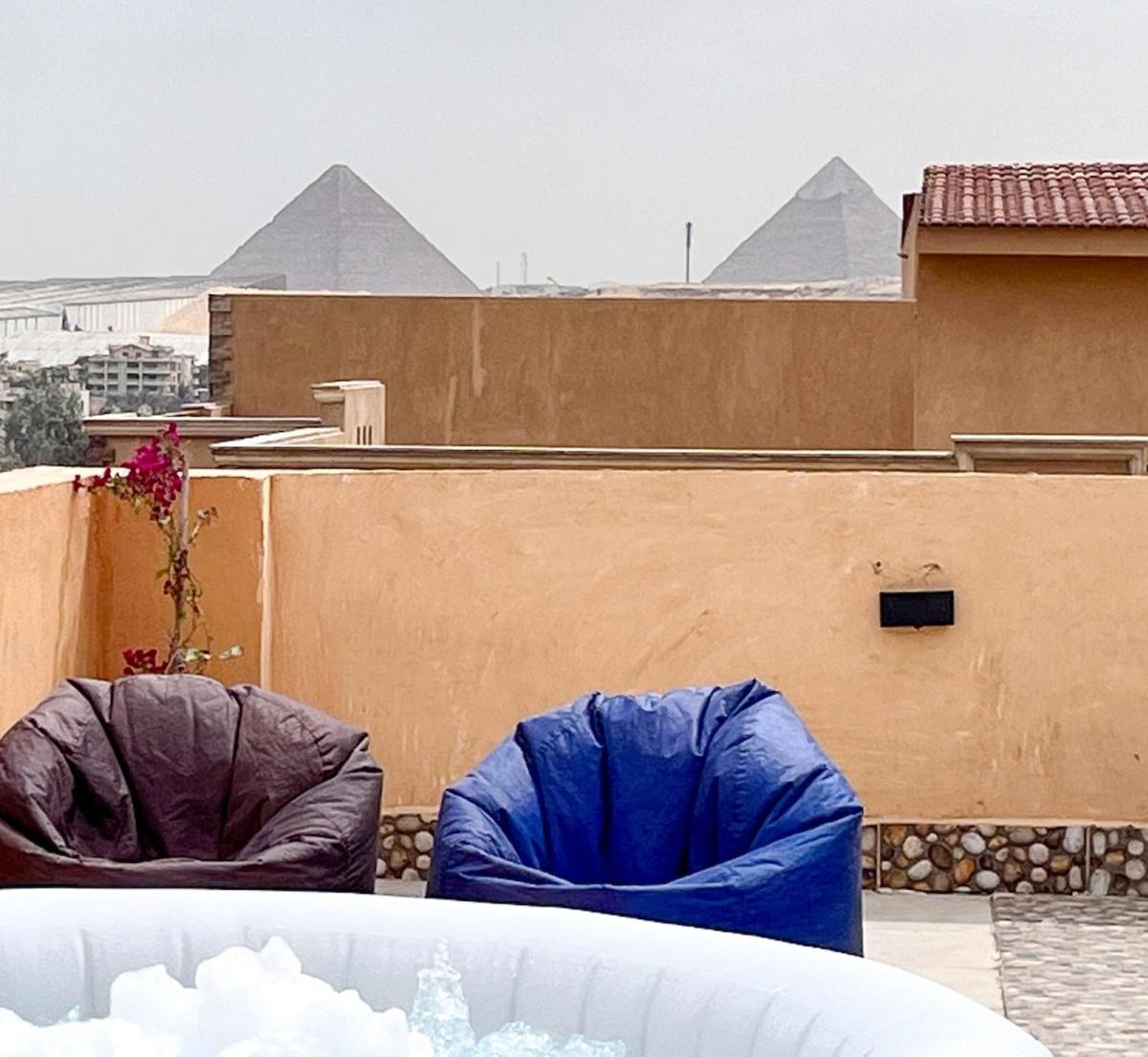 ギーザBoho Getaway With Pyramids View & Jacuzziアパートメント エクステリア 写真