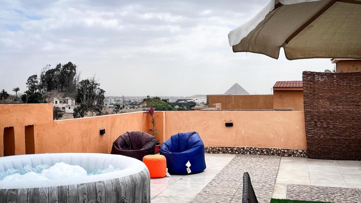 ギーザBoho Getaway With Pyramids View & Jacuzziアパートメント エクステリア 写真